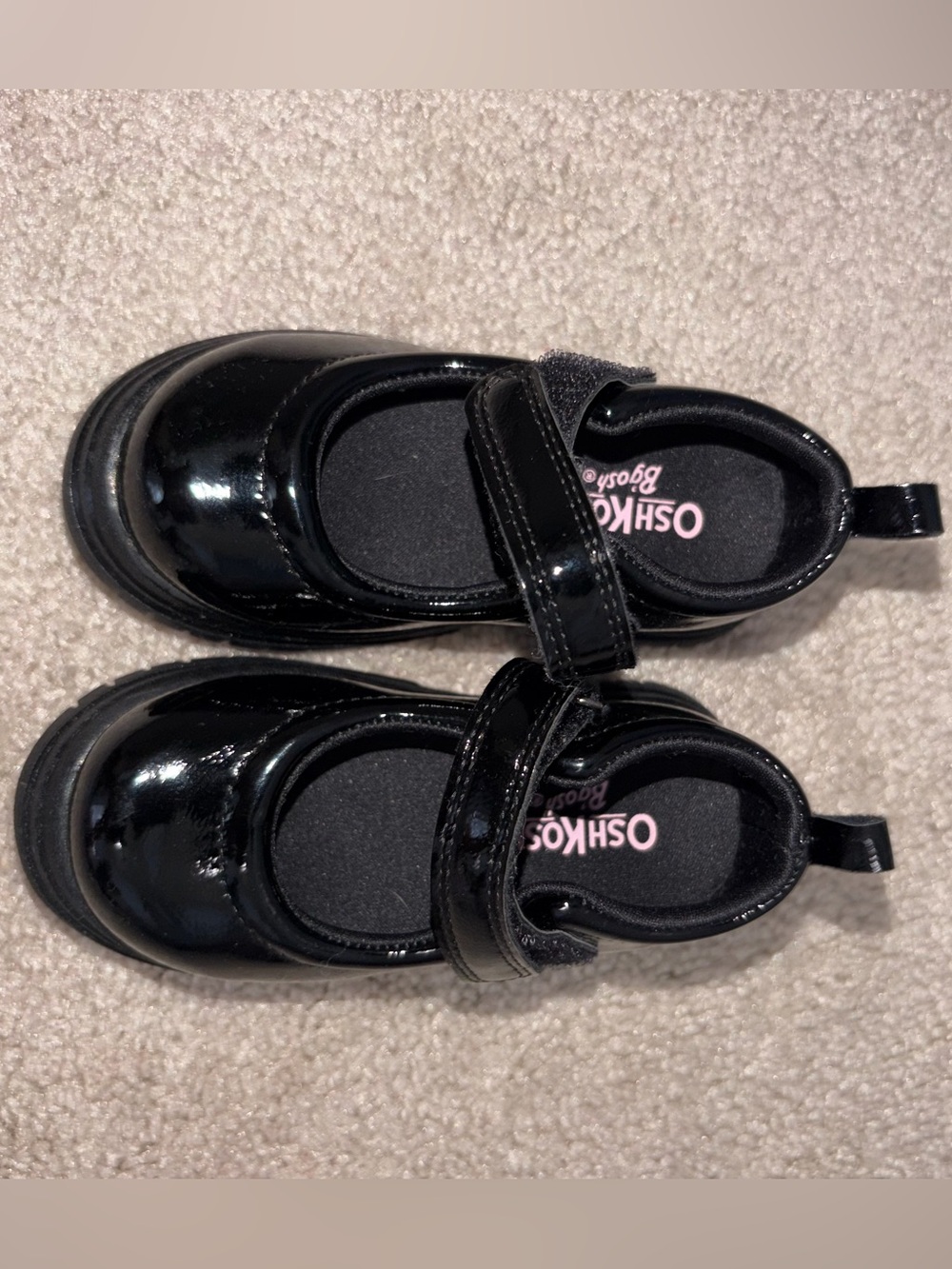 OshKosh B'gosh Girls' Black Patent Mary Janes